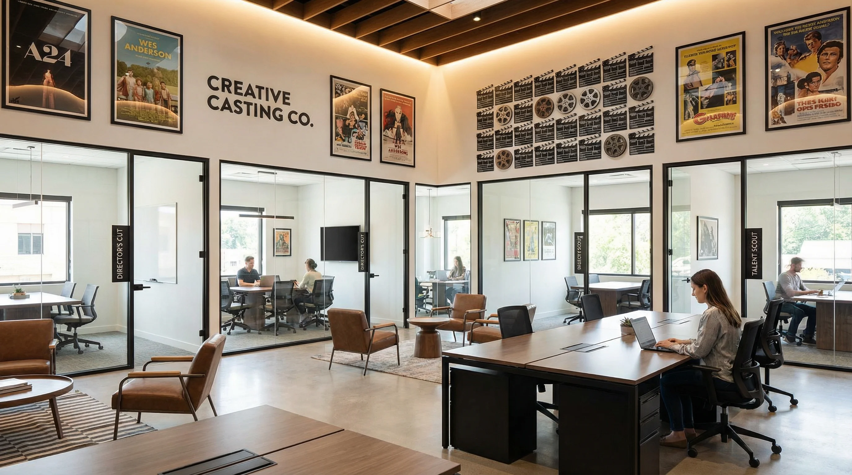 91      一起草wwwcom17公司办公环境展示 - 现代化影视人才服务中心